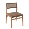 Tuinstoel van teak en bruin touw - Luna - Gescova