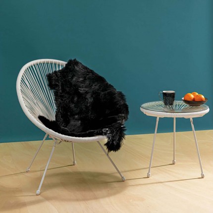 Schapenleer Heidi 85x60cm zwart Kare Design
