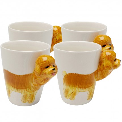 Mug poodle (4/set) Kare Design Mug poodle (4/set) Kare Design