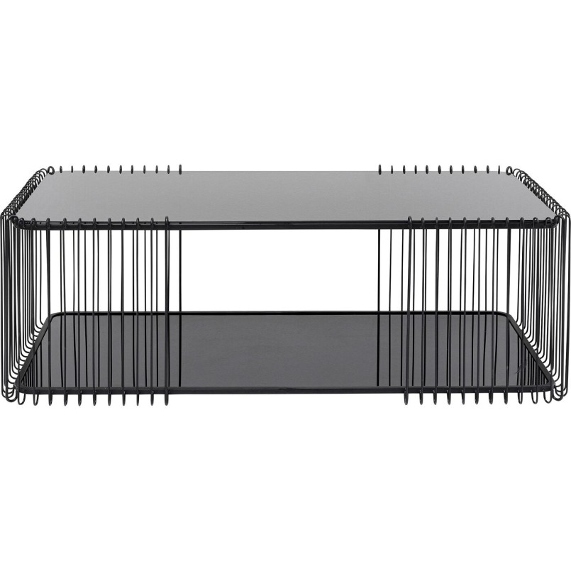 Table basse Wire Double noir 120x60cm