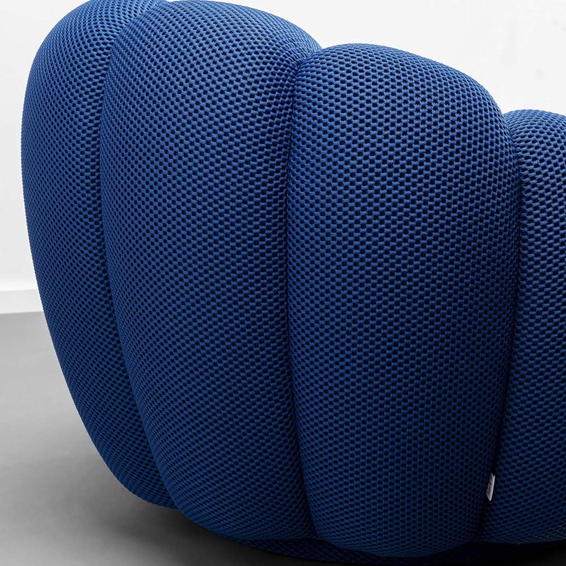 Blue swivel armchair - Peppo Bloom - Kare Design