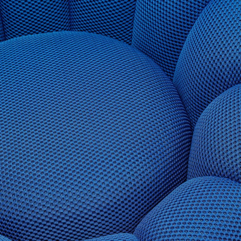 Blue swivel armchair - Peppo Bloom - Kare Design