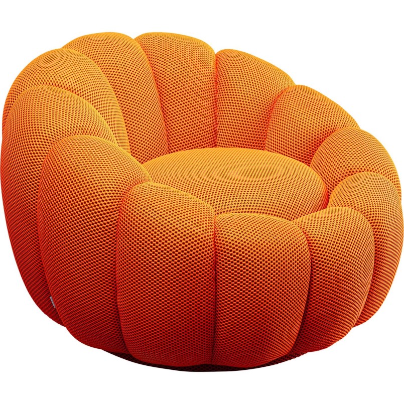 Oranje draaifauteuil - Peppo Bloom - Kare Design