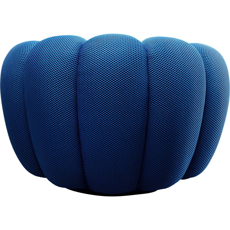 Blue swivel armchair - Peppo Bloom - Kare Design