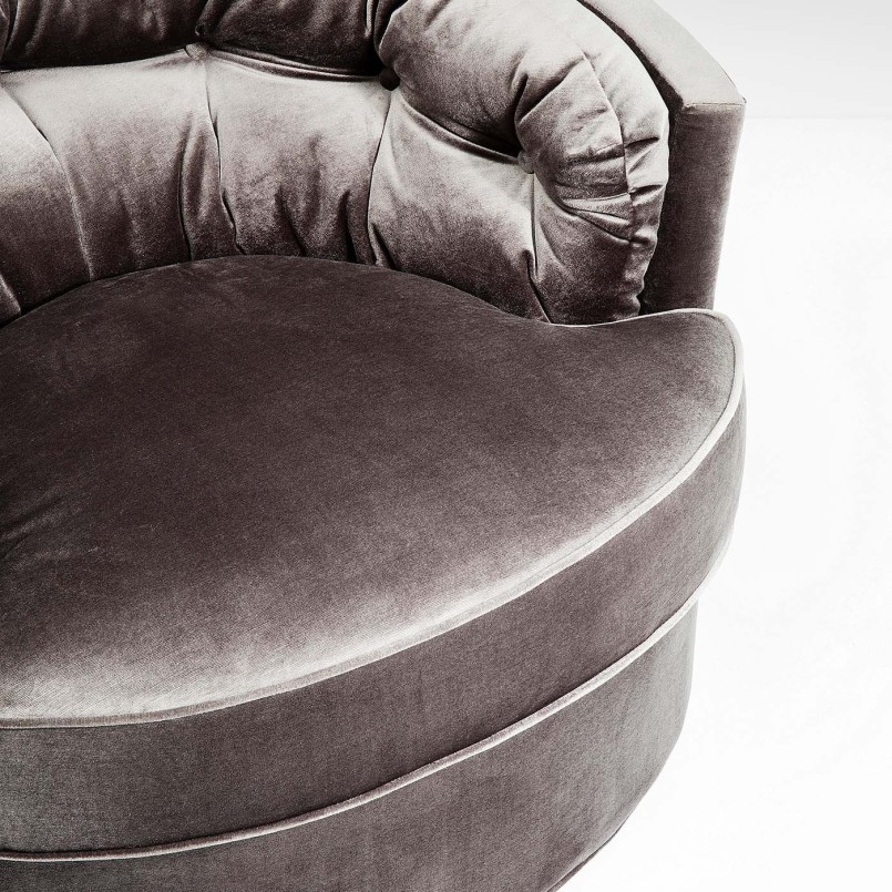 Grey retro armchair - Music Hall - Kare Design