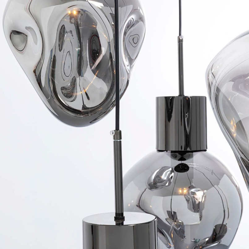 Zilveren hanglamp in glas - Supernova - Kare Design