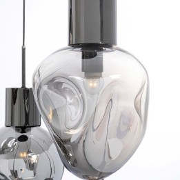 Zilveren hanglamp in glas - Supernova - Kare Design