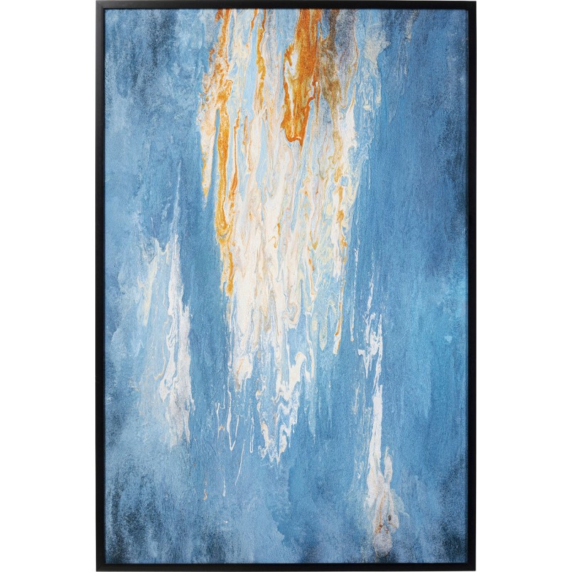 Tableau encadré Artistas bleu 120x180cm