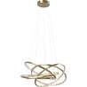 Contemporary golden pendant lamp - Saturn - Kare Design