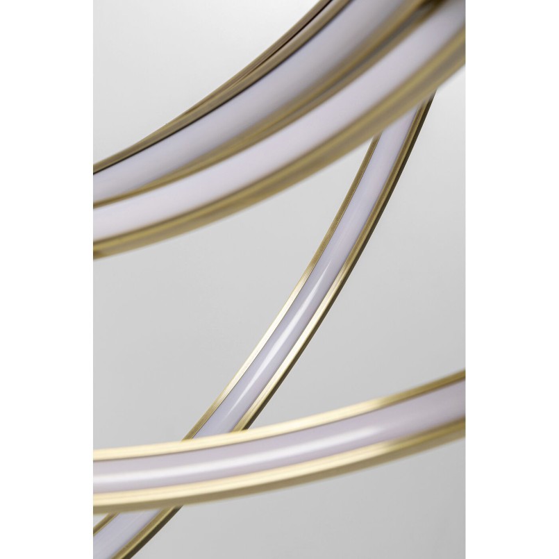 Contemporary golden pendant lamp - Saturn - Kare Design