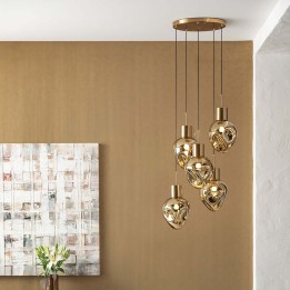 Golden glass suspension - Supernova - Kare Design