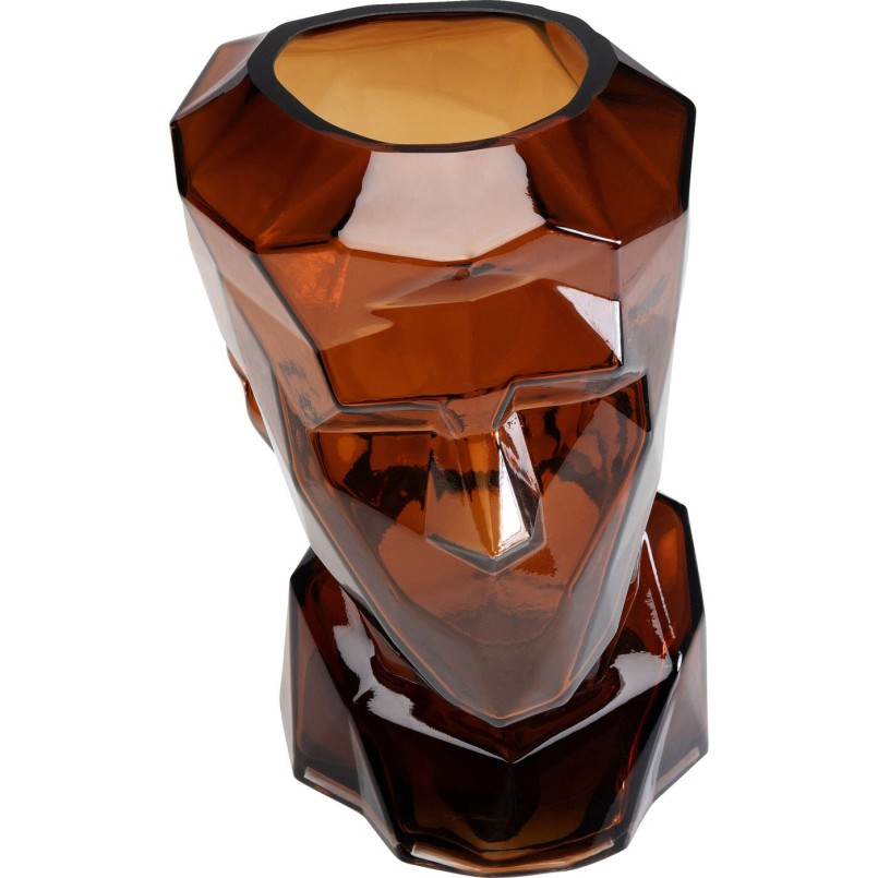 Vase Prisma Face marron 30cm