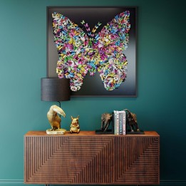 Veelkleurig 3D-schilderij - Vlinders - Kare Design - Kare Design