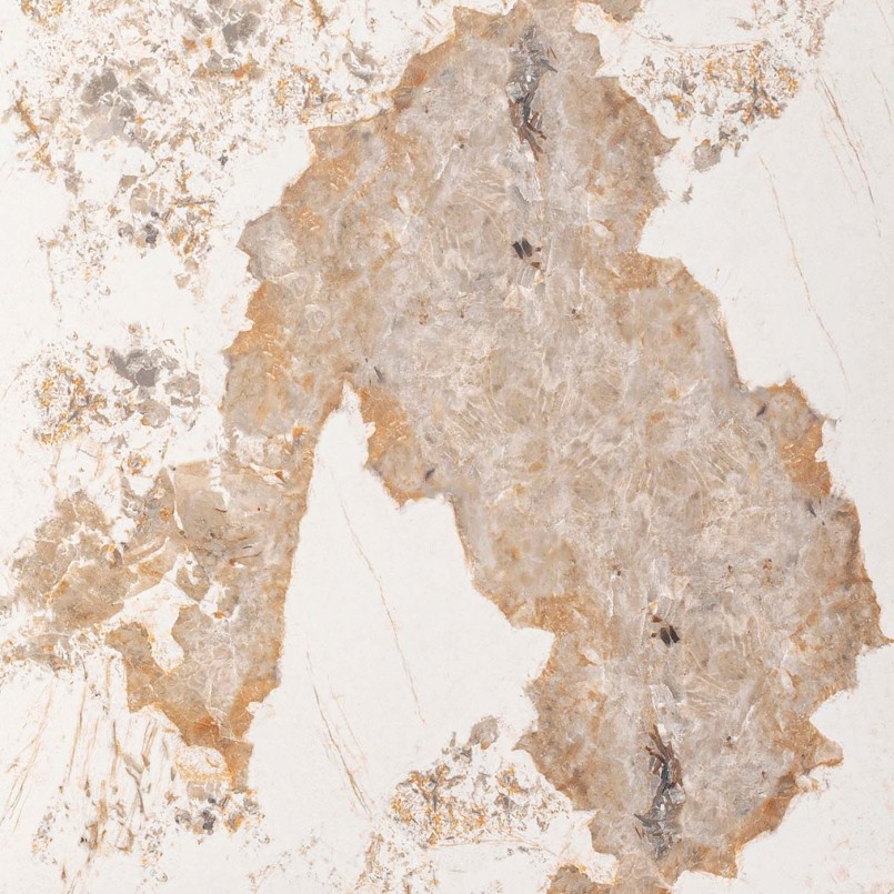 Uitrekbare tafel van steengoed en verguld staal - Connesso - Kare Design