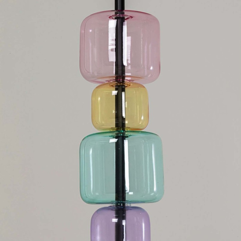 Multicolored glass suspension lamp - Candy Bar - Kare Design