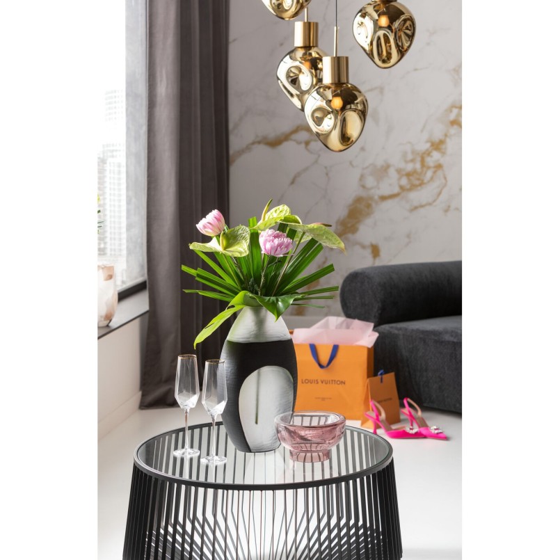 Gouden champagneglazen - Diamant gouden rand - Kare Design