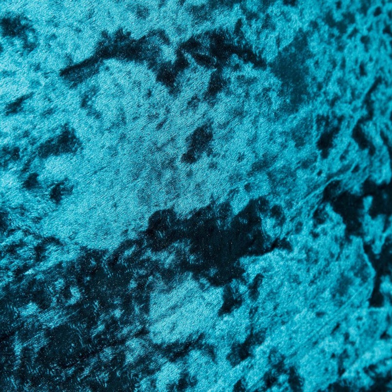 Petroleum blue fringe cushion - Cannes - Kare Design