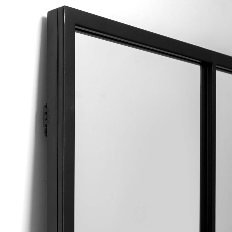 Zwarte raamspiegel - Finestra - Kare Design