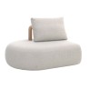 Cream teak garden armchair - Mila - Gescova