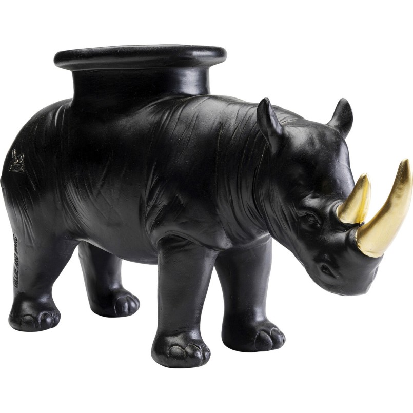 Figurine décorative Rhino noir 41cm