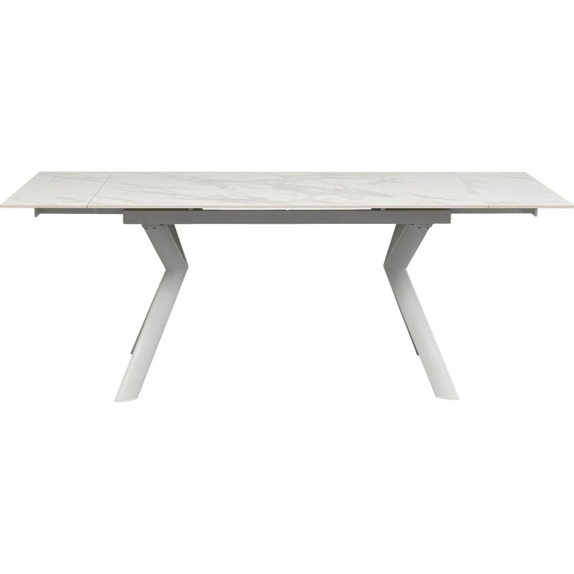 Table à rallonges Xenia blanc 140(+30+30)x80cm