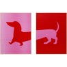 Tableau encadré Dog Frankie (2/Set)