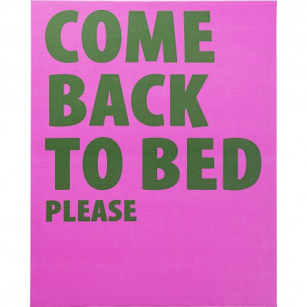 Canvas Picture Come Back To Bed 40x50cm Kare Design Canvas Picture Come Back To Bed 40x50cm Kare Design