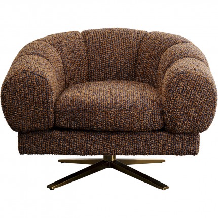 Swivel armchair Janno brown Kare Design Swivel armchair Janno brown Kare Design