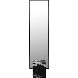 Miroir sur pied Hulda noir 46x180cm