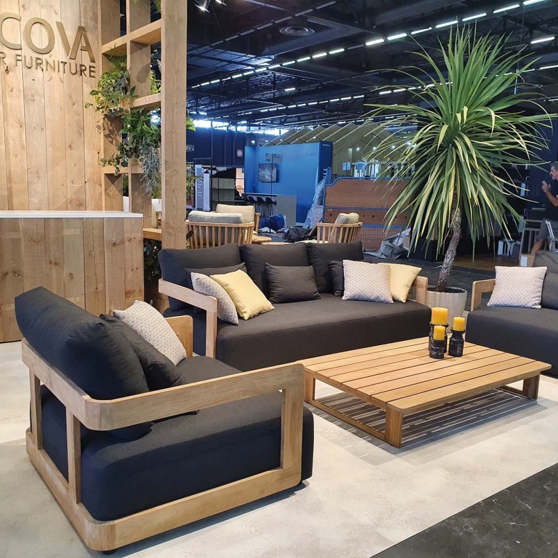 Teak garden coffee table - Rafa - Gescova