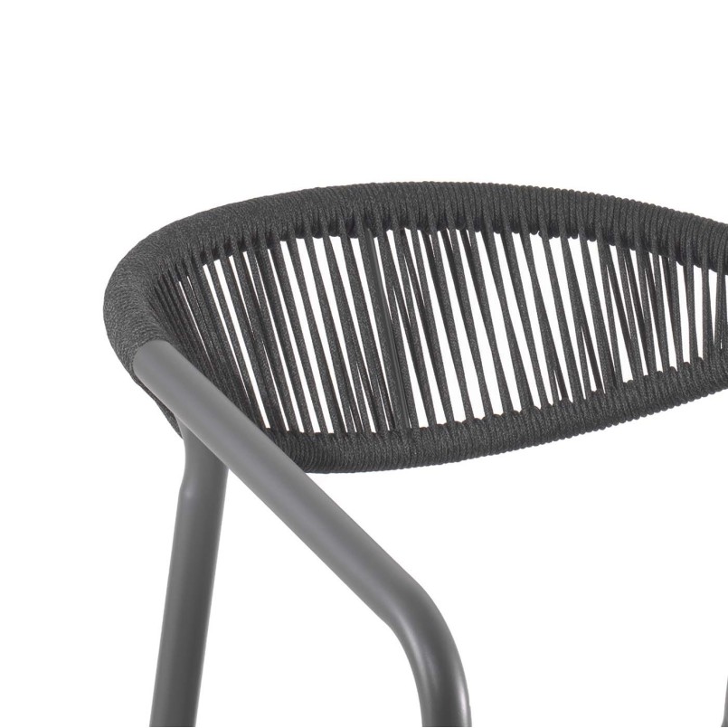 Tuinstoel met antracietgrijze armleuningen - Geneva - Kare Design