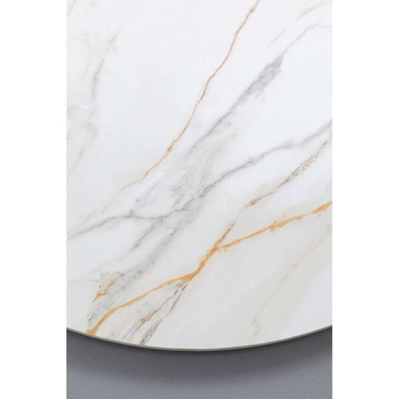 Table Top Invitation round ceramic white Ø120cm Kare Design