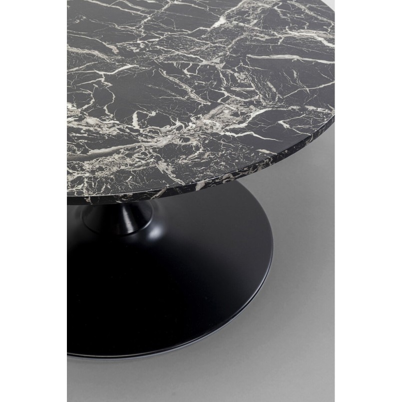 Table basse Schickeria Marbre noir Ø80cm