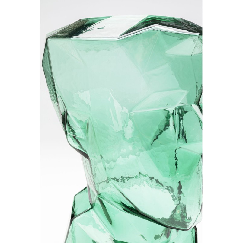 Groene glazen gezichtsvaas - Prisma - Kare Design