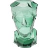 Green glass face vase - Prisma - Kare Design