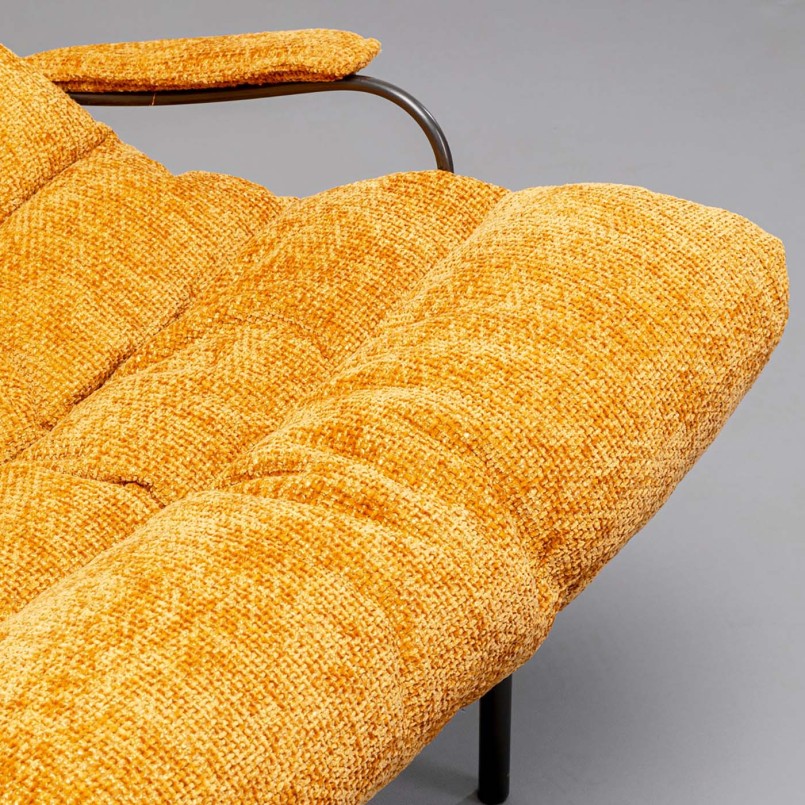 Gele schommelstoel met voetensteun - Wenen - Kare Design