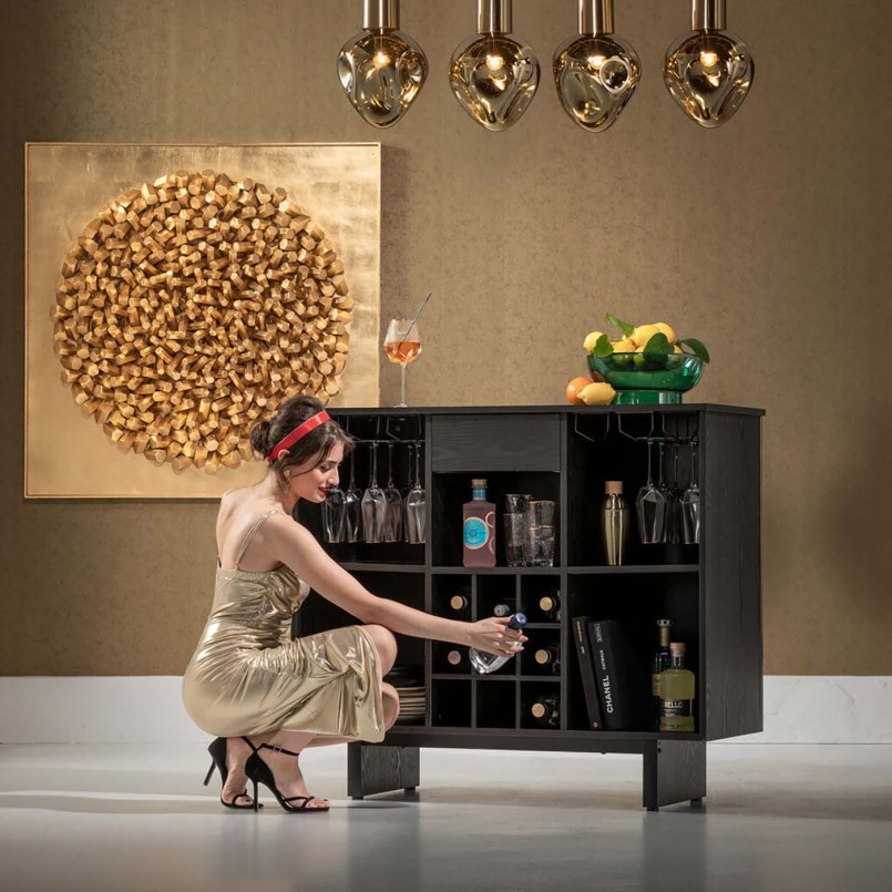 Black and gold bar - Prezioso - Kare Design