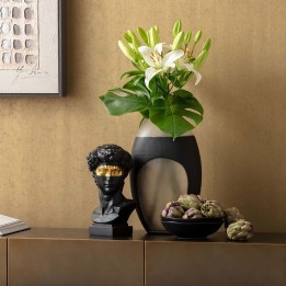 Black and white glass vase - Shadow - Kare Design