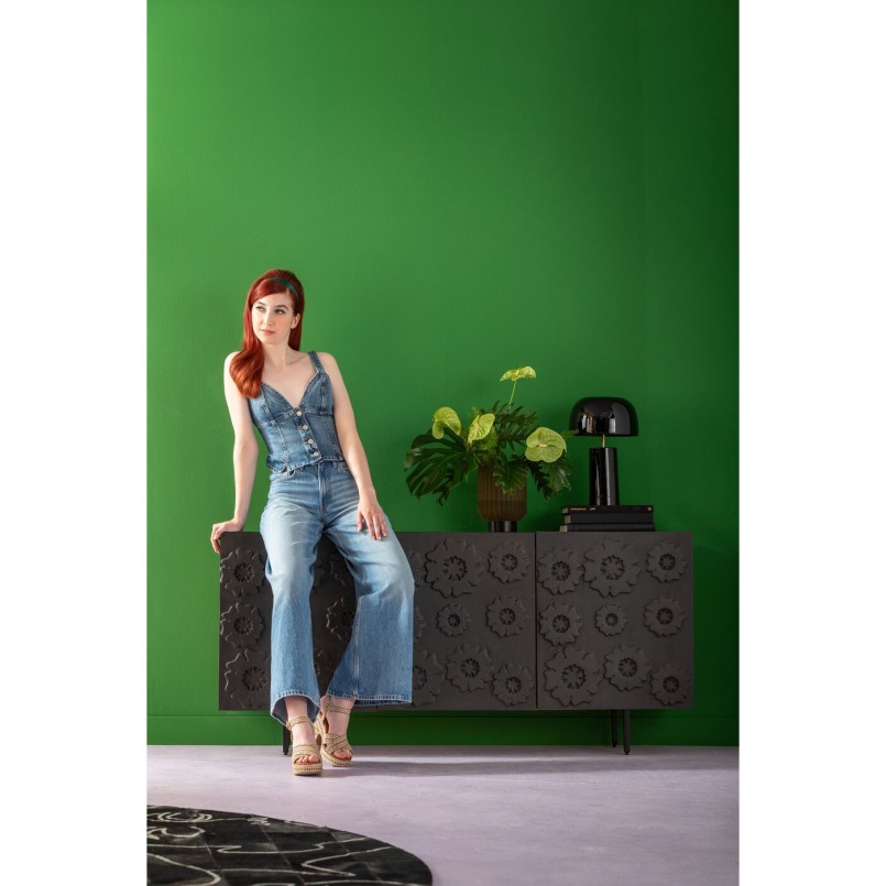 Retro zwarte tafellamp - Loungey - Kare Design