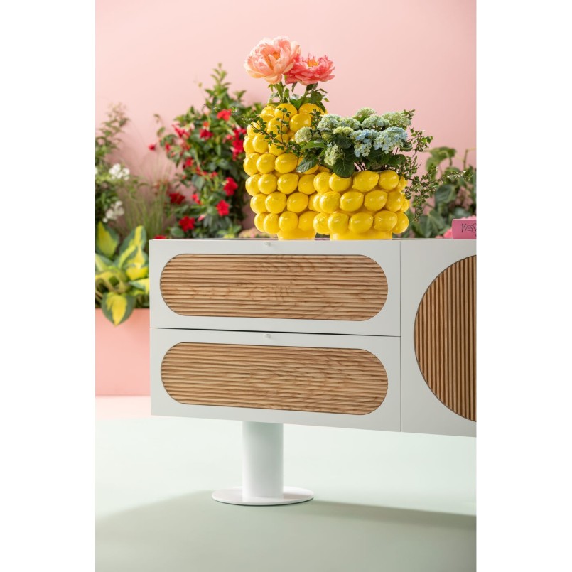 Lemon vase 19cm in porcelain - Lemon Juice - Kare Design