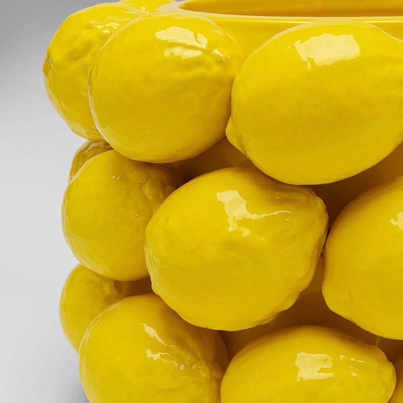 Lemon vase 19cm in porcelain - Lemon Juice - Kare Design