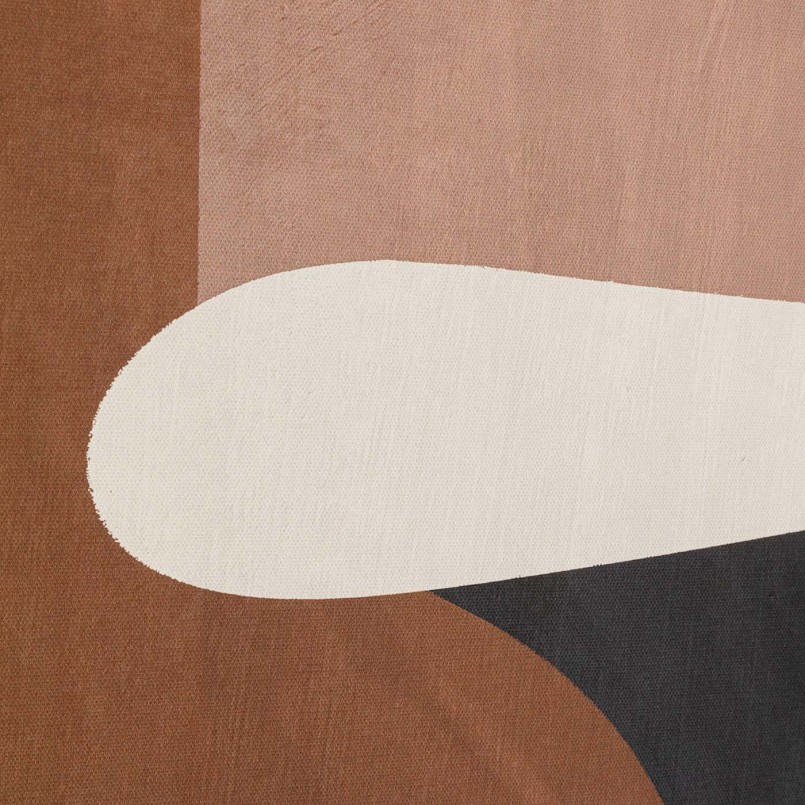 Zwart en bruin abstract schilderij - Klassieke Vorm - Kare Design
