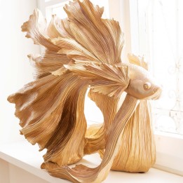 Golden combat decoration - Fish - Kare Design