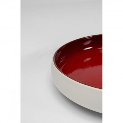 Plate Deep Colorino red Ø21cm (4/set) Kare Design