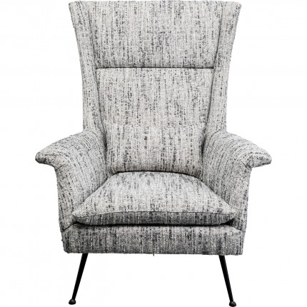Fauteuil Vegas Forever Melange grijs Kare Design Fauteuil Vegas Forever Melange grijs Kare Design