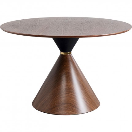Table Cono Ø120cm walnut Kare Design