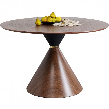 Eettafel Cono Ø120cm walnoot Kare Design