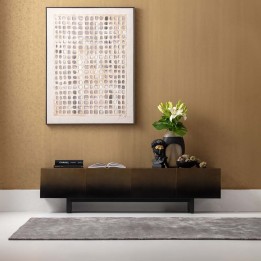 Gold and black TV stand - Prezioso - Kare Design