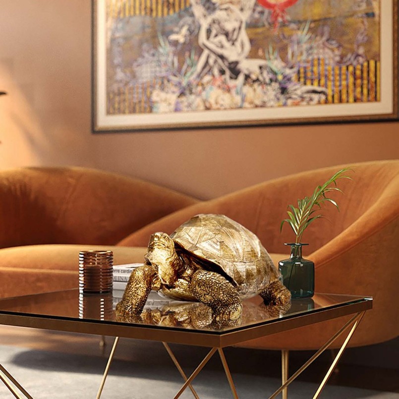 Golden turtle decoration - Kare Design