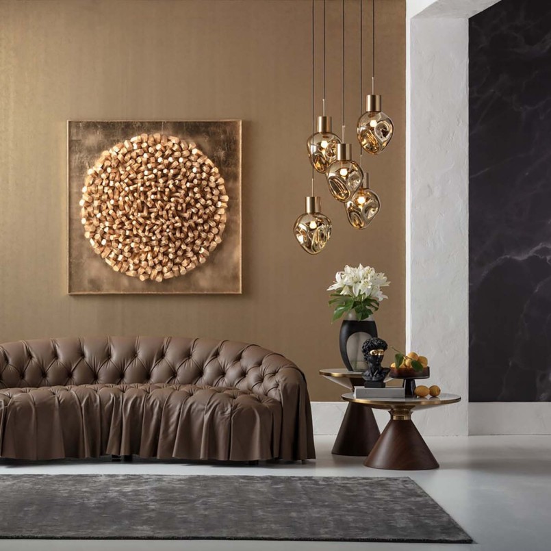 Zwart-witte glazen vaas - Shadow - Kare Design